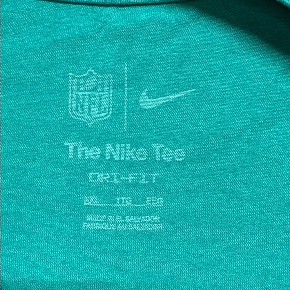 Nike Men's‎ Miami Dolphins Aqua Primary Logo NFL T-Shirt XXL Gameday Apparel